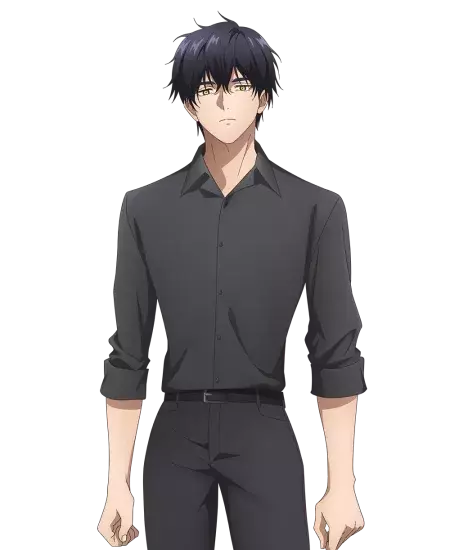 Jun Yodaka con camisa y pantalón de vestir 