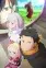 Imagen promocional con Subaru, Emilia, Beatrice, Shaula y Reid Astrea
