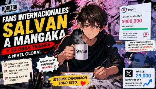 Fans internacionales salvan a mangaka en crisis y su obra logra mayor visibilidad global